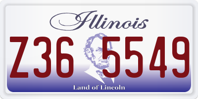 IL license plate Z365549