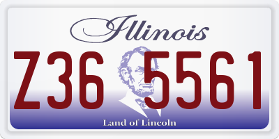 IL license plate Z365561