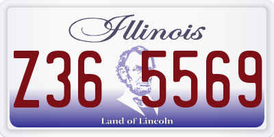 IL license plate Z365569