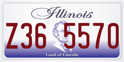 IL license plate Z365570