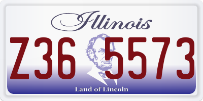 IL license plate Z365573