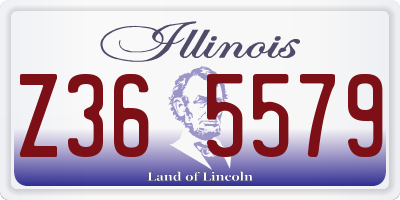 IL license plate Z365579