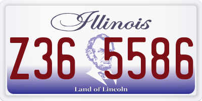 IL license plate Z365586