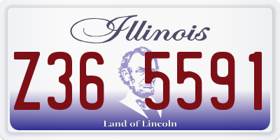 IL license plate Z365591