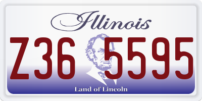 IL license plate Z365595