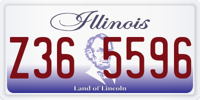 IL license plate Z365596
