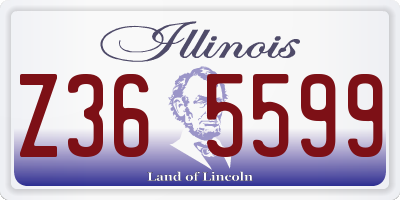 IL license plate Z365599