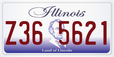 IL license plate Z365621