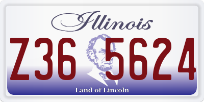 IL license plate Z365624