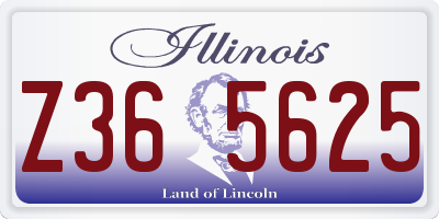 IL license plate Z365625