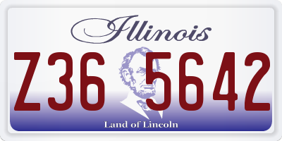 IL license plate Z365642