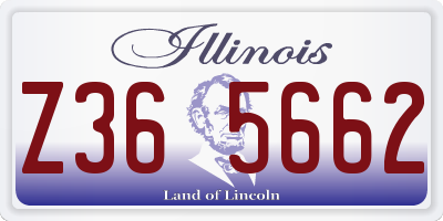 IL license plate Z365662