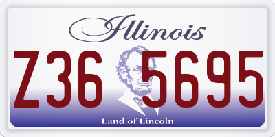 IL license plate Z365695