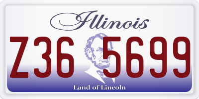 IL license plate Z365699