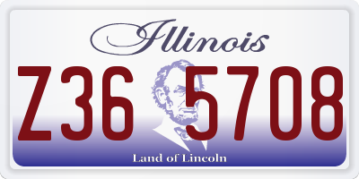 IL license plate Z365708