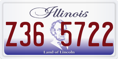 IL license plate Z365722
