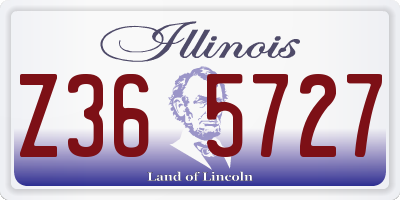 IL license plate Z365727