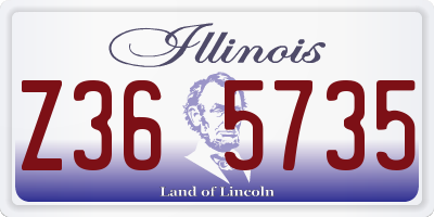 IL license plate Z365735