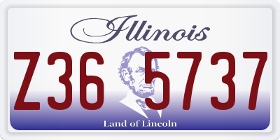 IL license plate Z365737