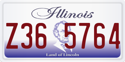 IL license plate Z365764