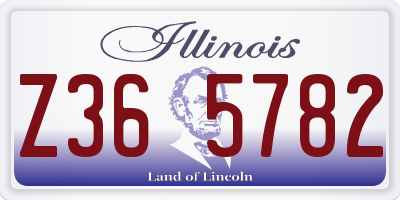 IL license plate Z365782