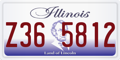 IL license plate Z365812