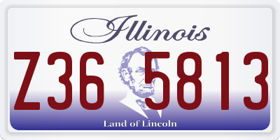 IL license plate Z365813