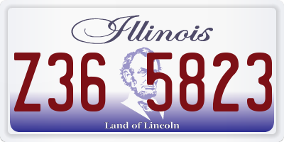 IL license plate Z365823
