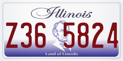 IL license plate Z365824