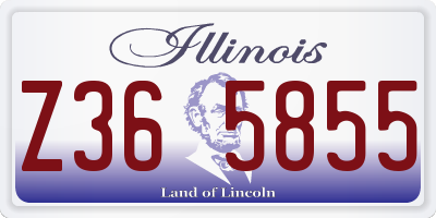 IL license plate Z365855