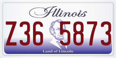 IL license plate Z365873