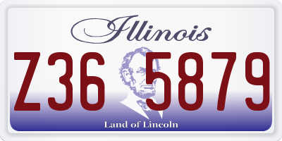 IL license plate Z365879