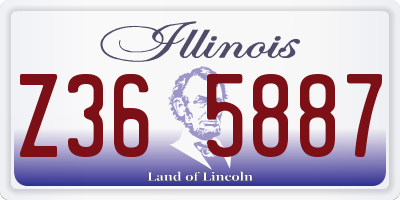 IL license plate Z365887