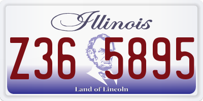 IL license plate Z365895