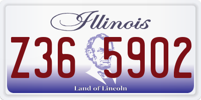 IL license plate Z365902