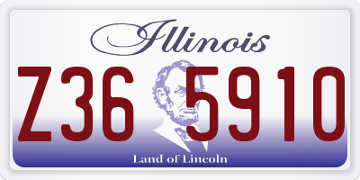 IL license plate Z365910