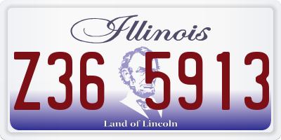 IL license plate Z365913