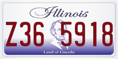 IL license plate Z365918