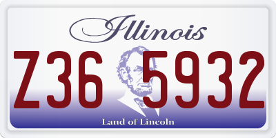 IL license plate Z365932