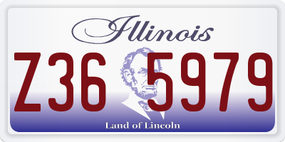 IL license plate Z365979
