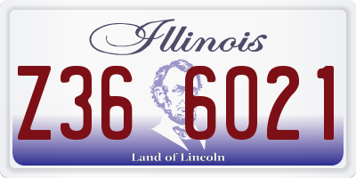 IL license plate Z366021