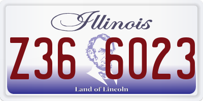 IL license plate Z366023