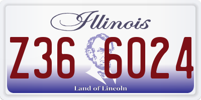 IL license plate Z366024