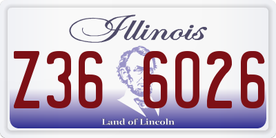 IL license plate Z366026