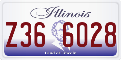 IL license plate Z366028