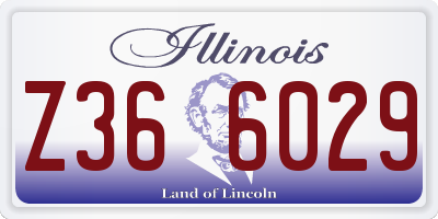 IL license plate Z366029