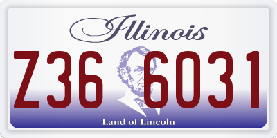 IL license plate Z366031