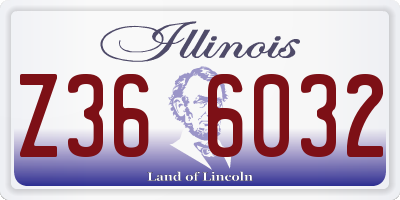IL license plate Z366032