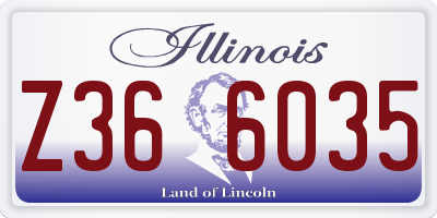 IL license plate Z366035