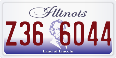 IL license plate Z366044